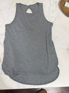 lululemon athletica Gray Keyhole Racerback Tank